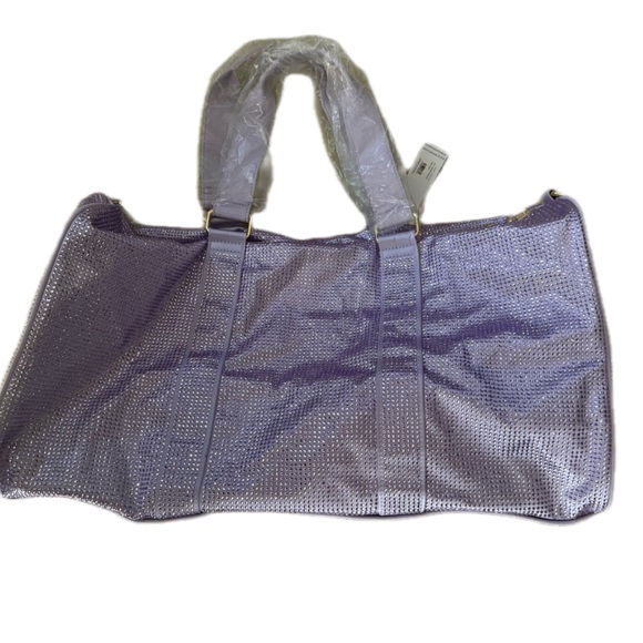 Stoney clover lane sparkle Weekender Bag - Travel Duffel purple nwt $495 - Picture 6 of 8